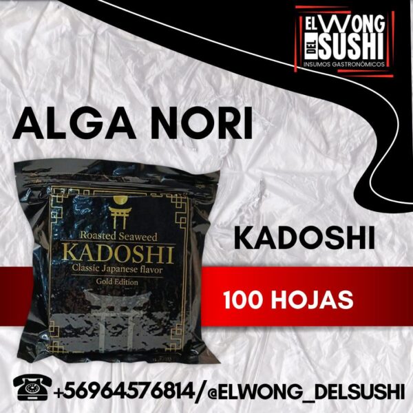 Alga Nori - Kadoshi - 100 Hojas