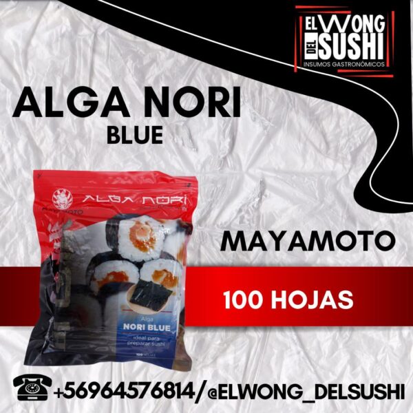 Alga Nori Blue - Mayamoto - 100 Hojas